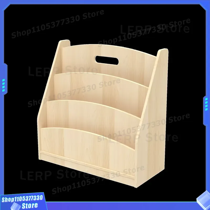 Baby Bookshelf Small - Wooden Hollow Daycare Furniture Small Baby
