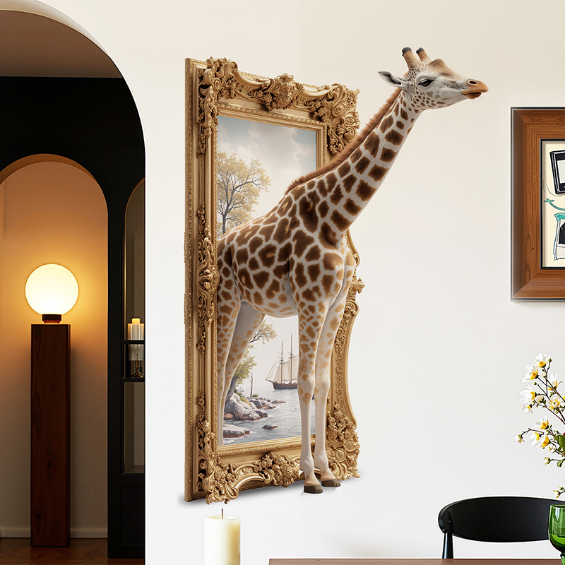 Baby Nursery Picture Frames - 3D Giraffe Wear Out Nordic Picture