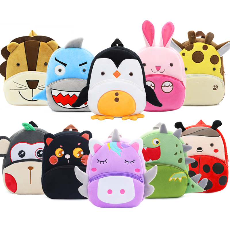 Baby Nursery Backpack - Cute Animals Cartoon Plush Children Backpacks