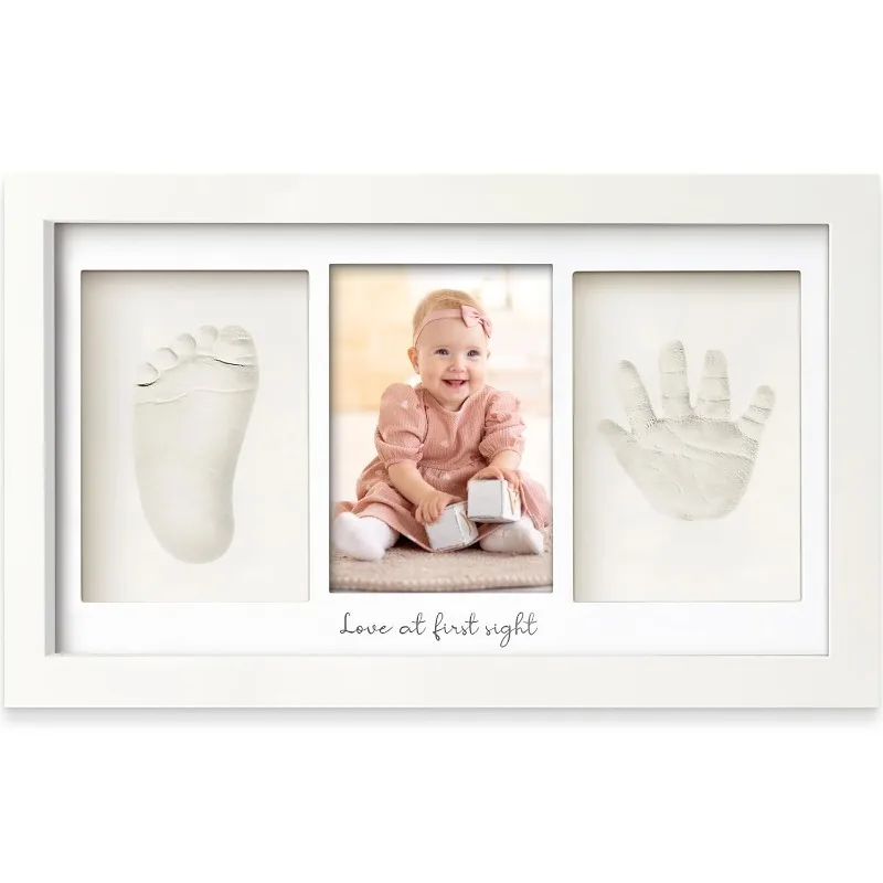Baby Nursery Picture Frames - Baby Handprint Footprint Clay Kit Newborn
