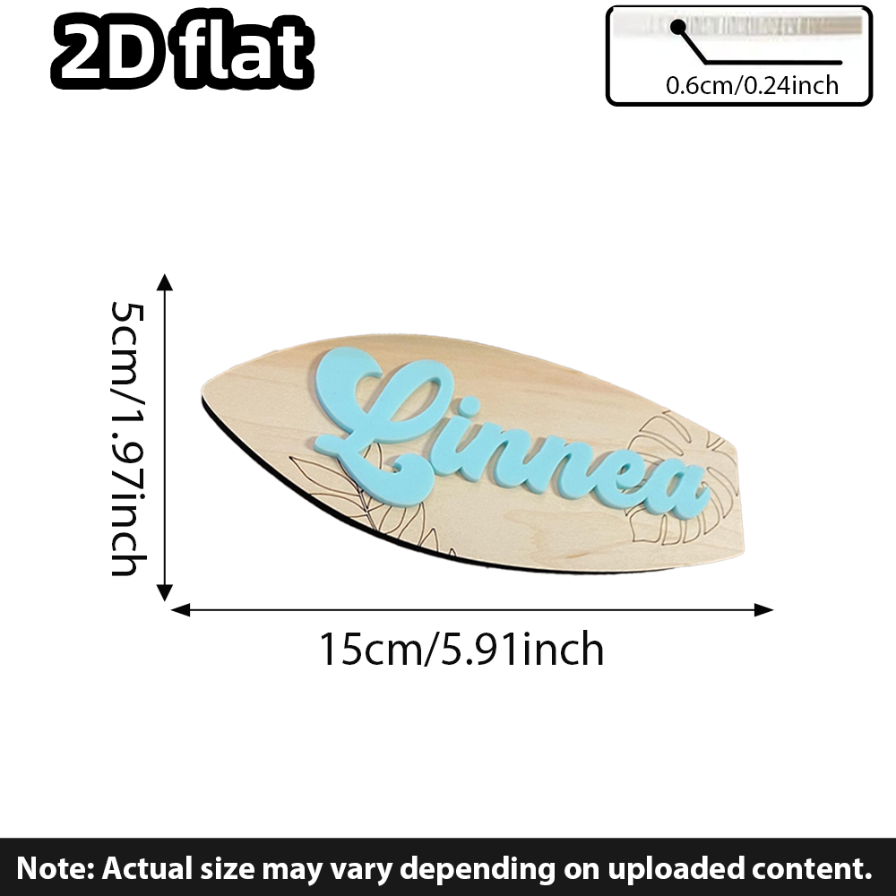 Surfboard Baby Name Signboard  - Baby Nursery Room 评论和价格