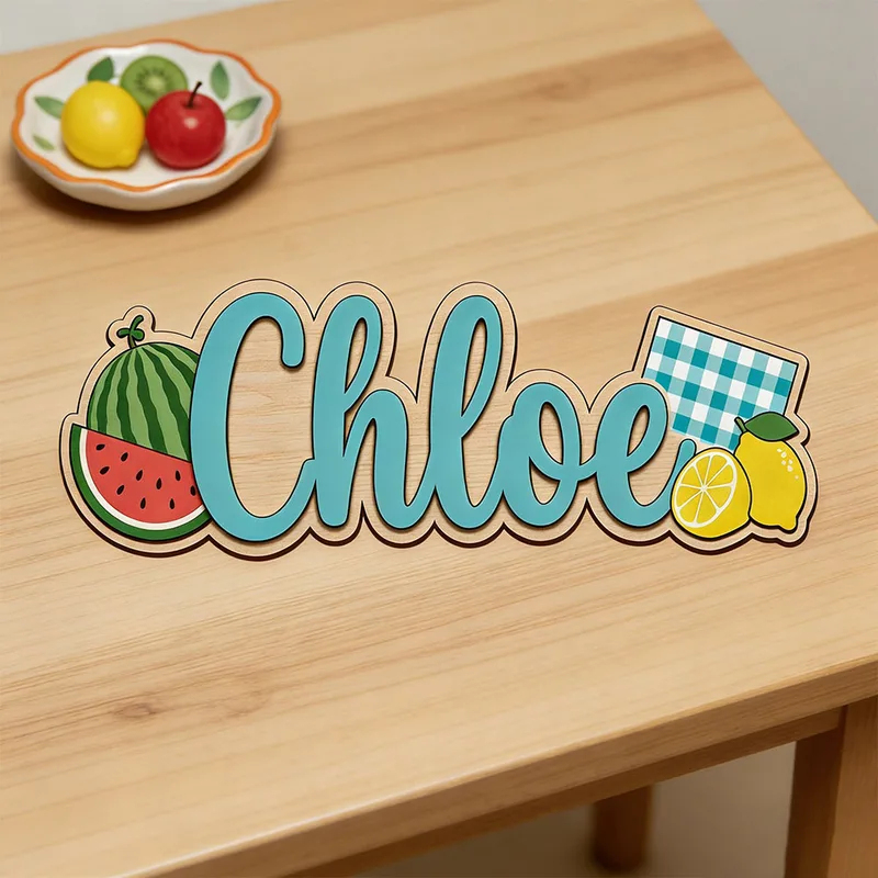 Watermelon Lemon Picnic Themed - Baby Nursery Name Wall Art 评论和价格