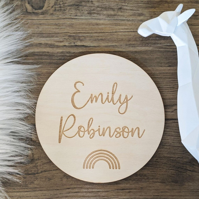 Engraved wood Nursery name sig - Baby Nursery Name Wall Art 评论和价格