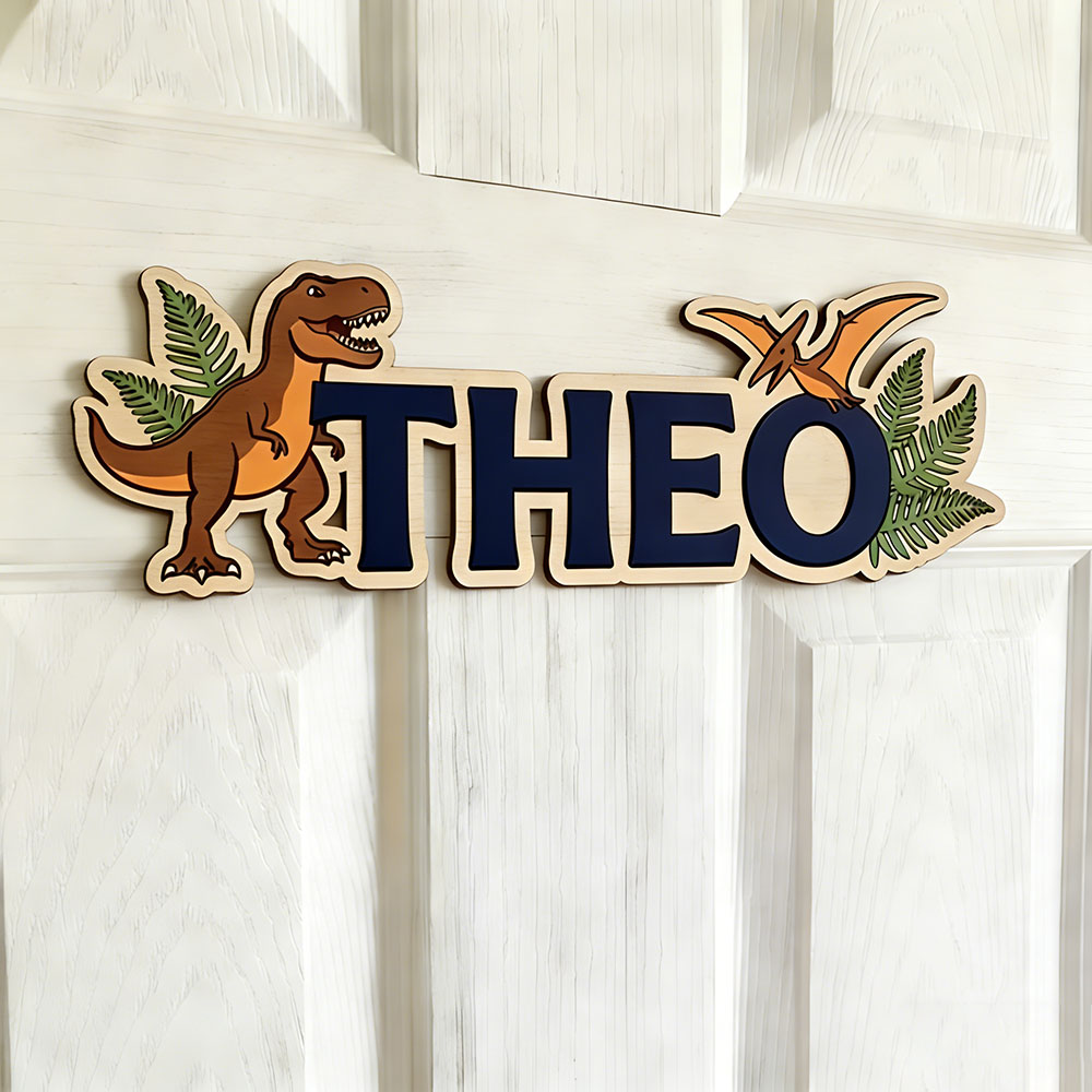 Personalized Dinosaur Name Sig - Baby Nursery In 评论和价格