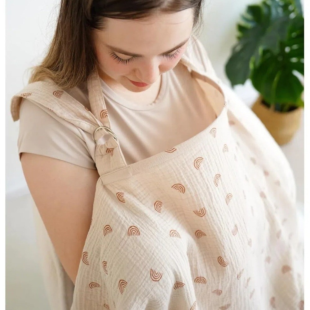 with Arch Neckline Breastfeedi - Nursing Cover Breastfeeding 评论和价格
