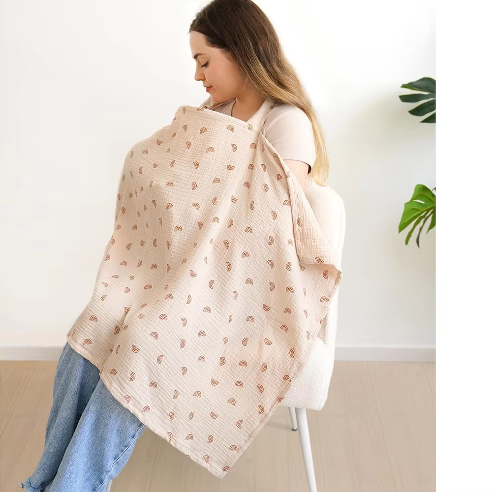 with Arch Neckline Breastfeedi - Nursing Cover Breastfeeding 评论和价格