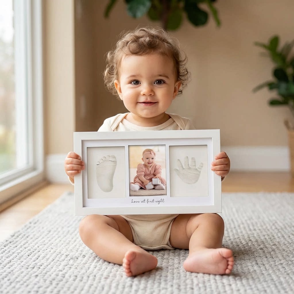 Baby Hand and Footprint Keepsa - Baby Nursery Picture Frames 评论和价格