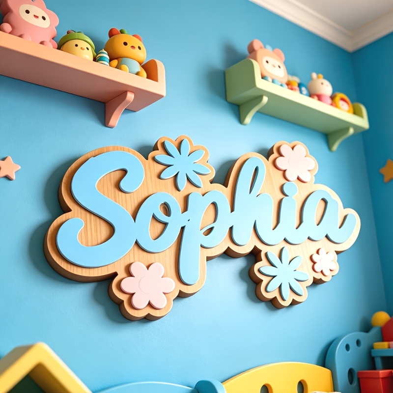 Personalized Floral Themed Nam - Baby Nursery Room 评论和价格