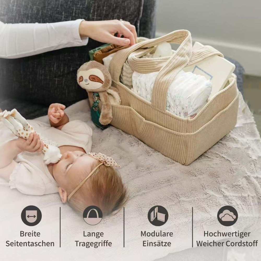 Corduroy Bag Large Capacity Di - Baby Nursery Backpack 评论和价格